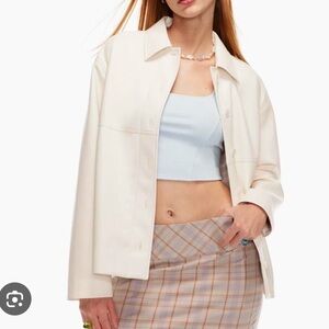 Sundeh Best Aritzia Gabby vegan leather shacket XXS